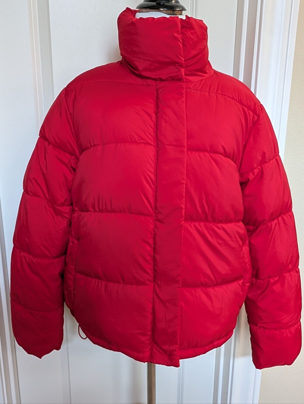 LOFT Red Puffer Jacket,